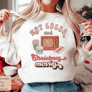 Hot Cocoa And Christmas Movies Png Merry Vibes Merry Etsy