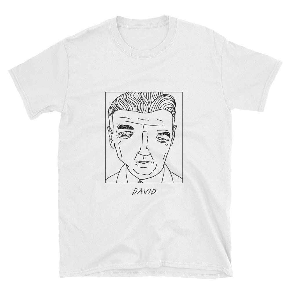 Badly Drawn Celebrities - David Lynch Unisex T-Shirt Free Worldwide Delivery