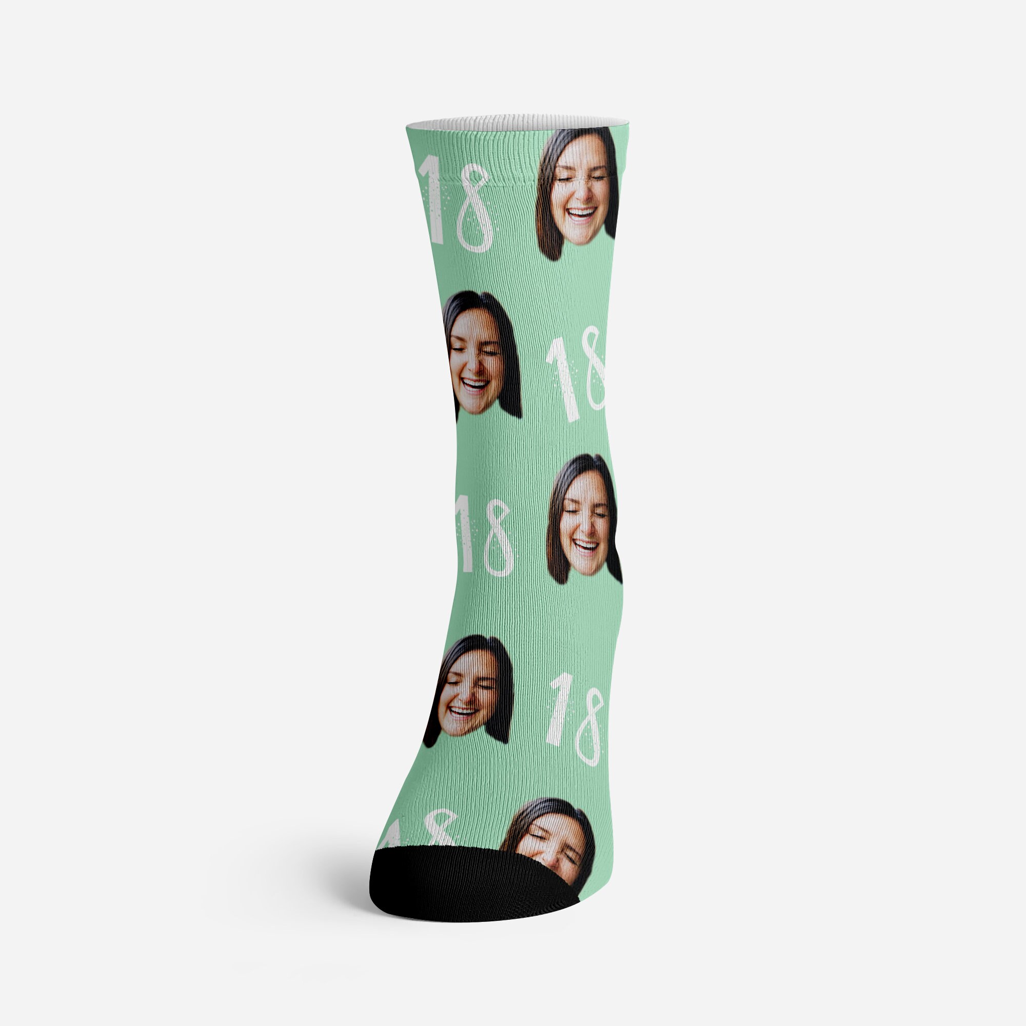 18Th Birthday Customisable Socks - Custom Present Gift, Gift. Birthday Gift