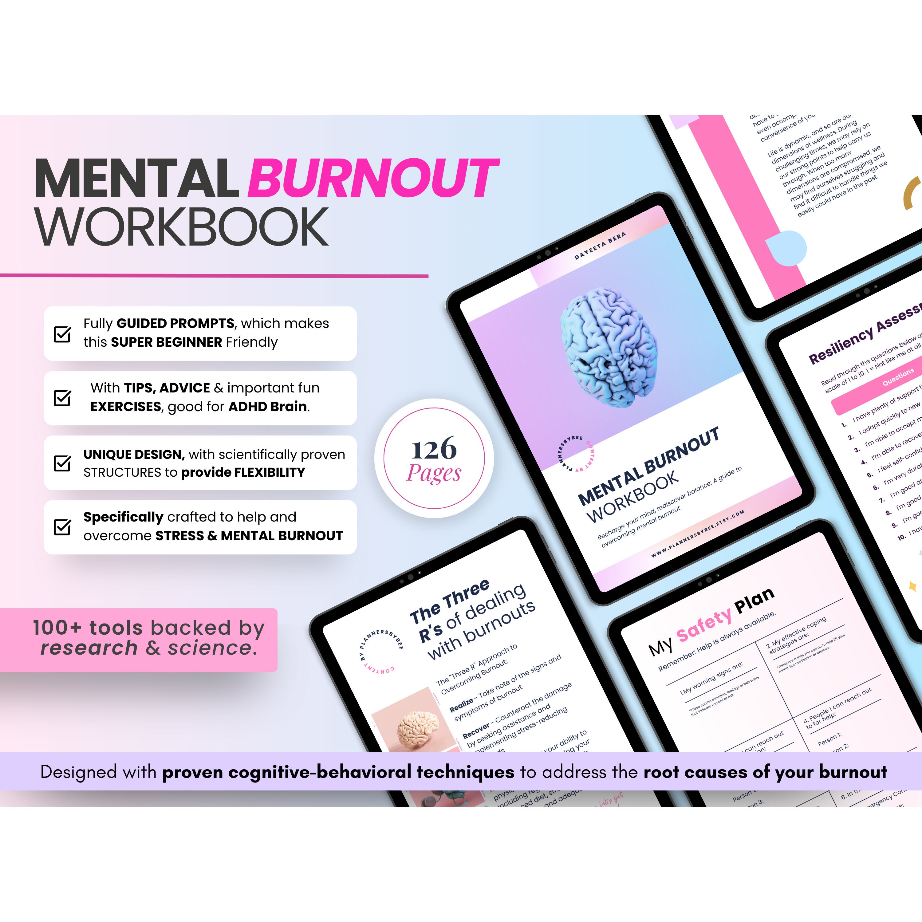 Stress Management, Mental Stress Burnout, Burnout Processing, Mental Health Anxiety ADHD, Emotional Stress Therapy Self Care, Mindfulness