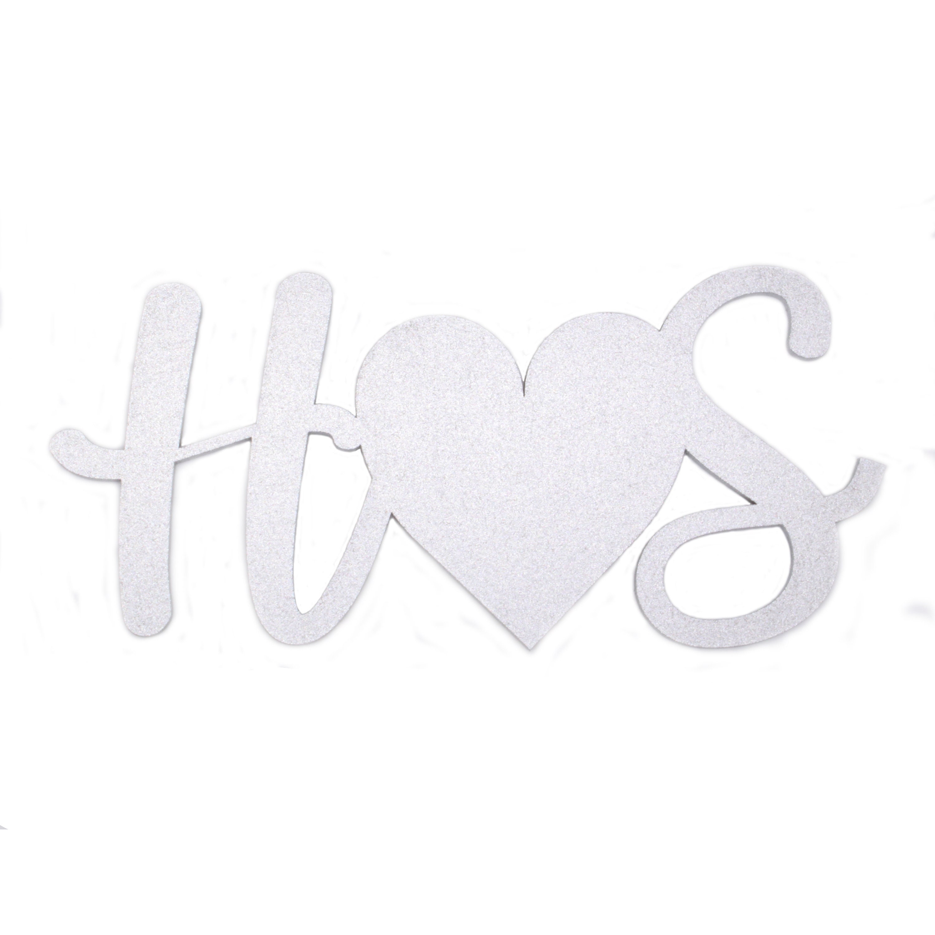 Personalised With Your Initials Adjoined Heart Silver Laser Cut From 3mm Mdf Wood | Your Initials Anniversary Gift Custom