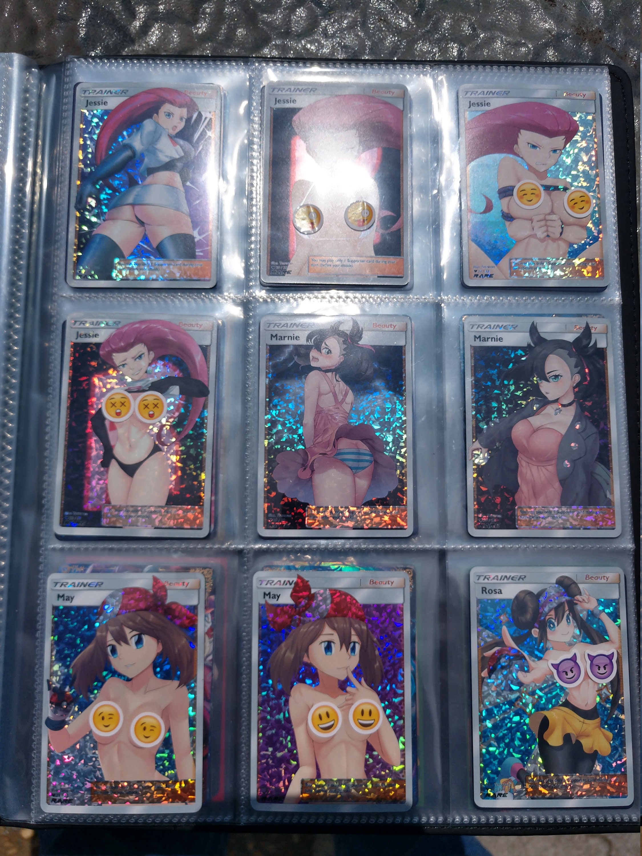 Sexy Trading Cards 34pc Set 18 Full Art Orica Holo Pokemon Etsy