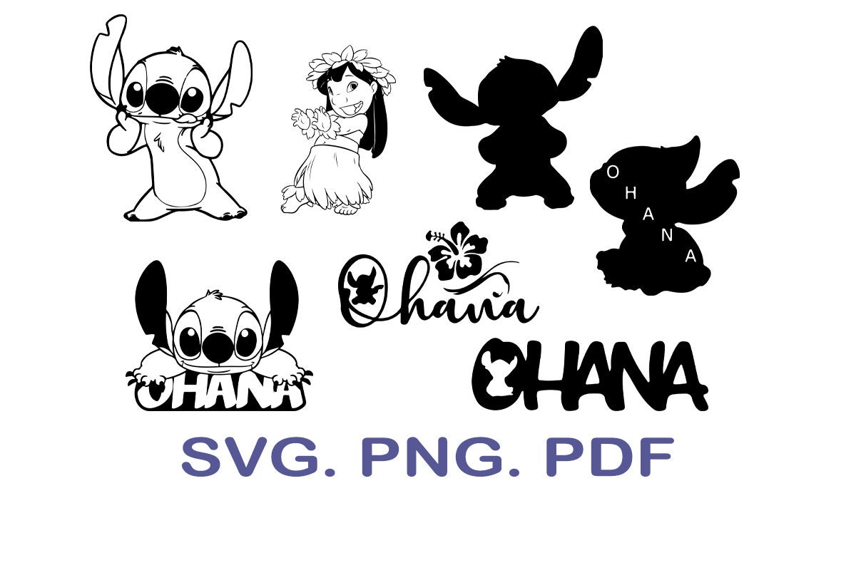 Stitch Svg Lilo And Stitch Svg Bundle Lilo And Stitch Clipart Disney