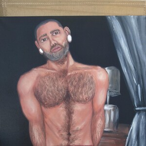 Hairy Male Nude Original Art Gay Art LGBT Art Jock Stud Etsy