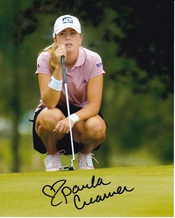Paula Creamer Signed Lpga Golf Photo W Hologram Coa Etsy