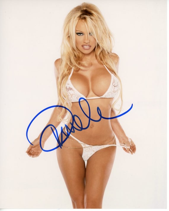 Pamela Pam Anderson Signed Sexy Bikini Photo W Hologram Coa Etsy