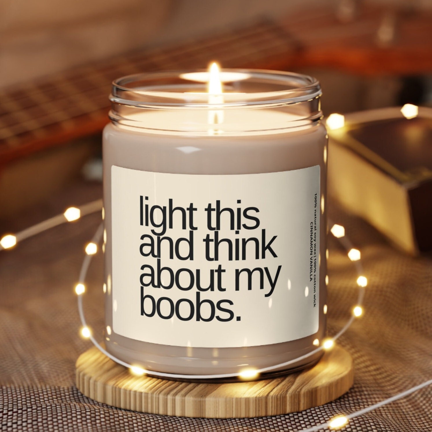 Soy Candle Think About My Boobs Naughty Candle Lesbian Candle Partner Candle Sexy Candle