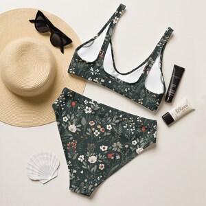 Cottagecore Wild Flower Bikini Set Daisy Bathing Suit Floral Swimsuit