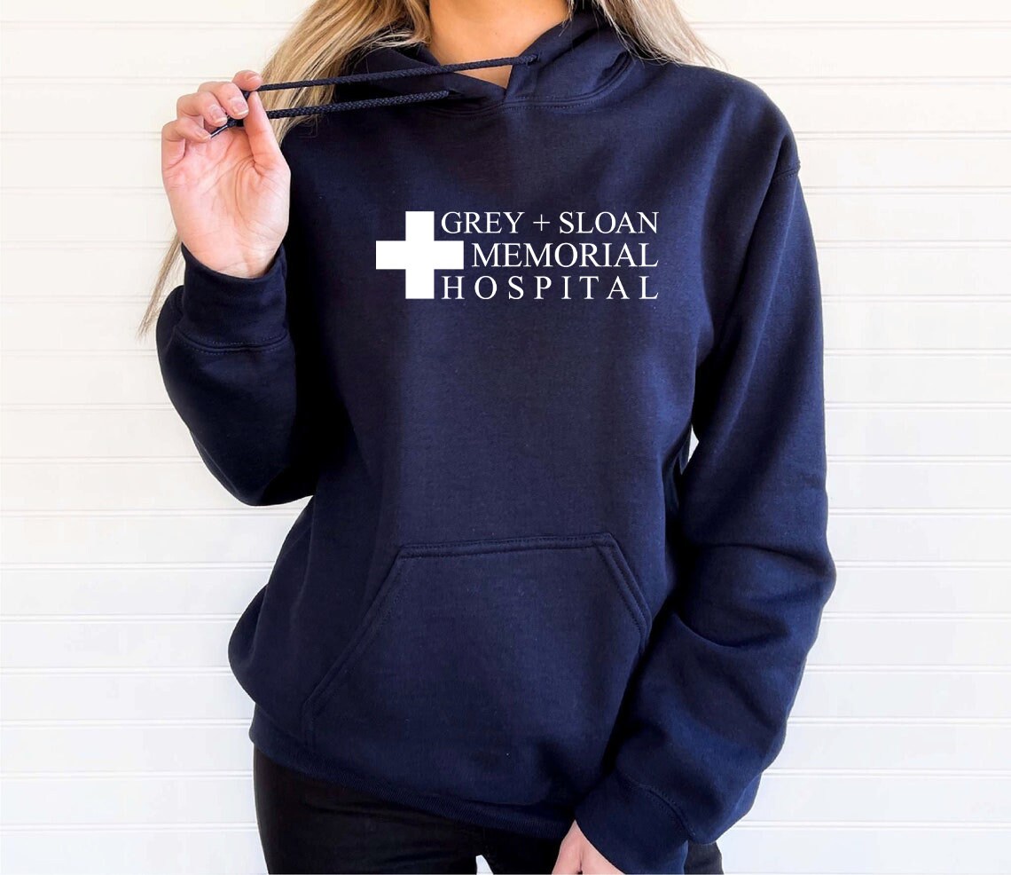 Grey Sloan Memorial Hospital Hoodie, Grey’s Anatomy Sweatshirt, Greys Gifts, Cute Nurse Jumper, Doctor Hoodie