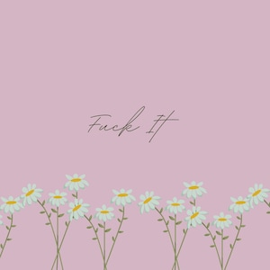 Fuck It Daisy Desktop Wallpaper Simple Cute Pink Daisy Etsy