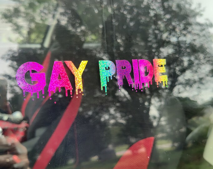 Gay Pride Decal Waterproof Pride Month Gay Bi Bisexual Lesbian LGBTQ LGBT Gay Pride Pride