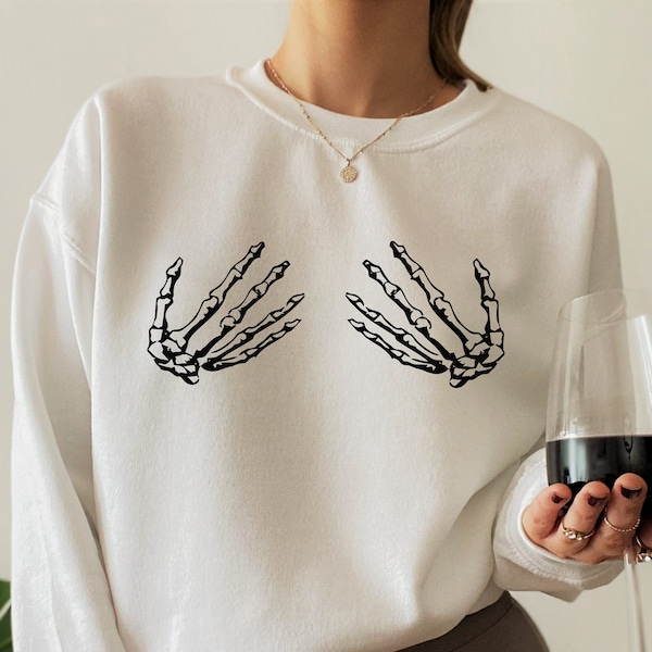 Skeleton Hand Boob Etsy
