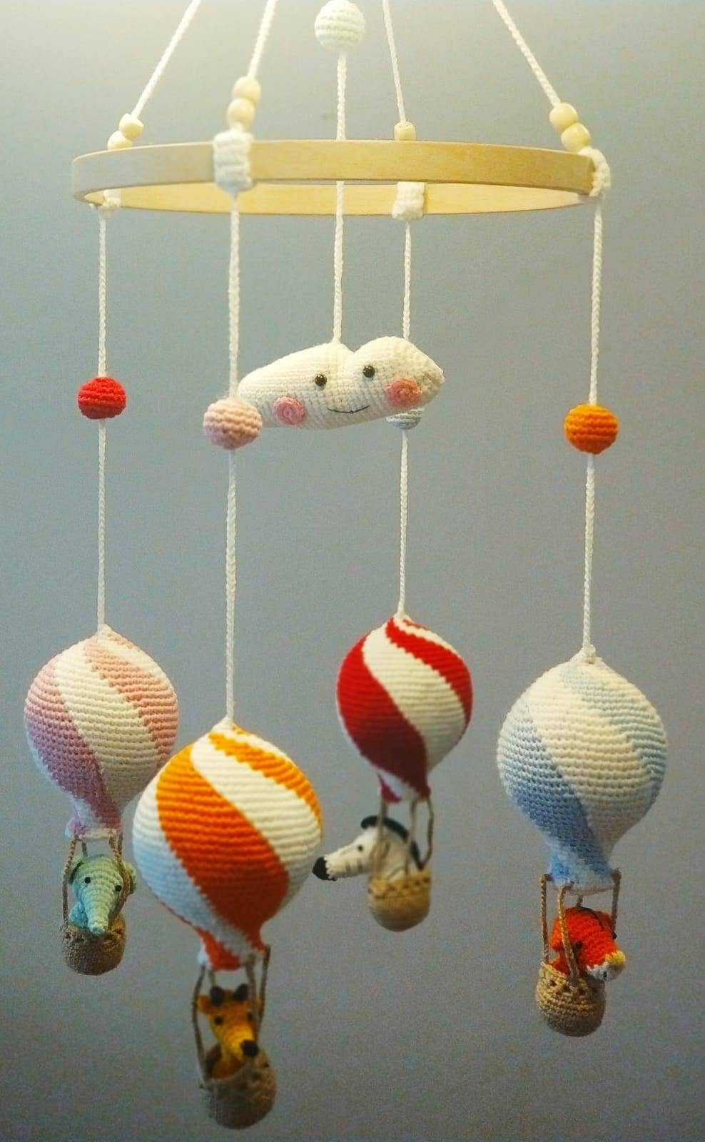 Hot Air Balloon Mobile Etsy