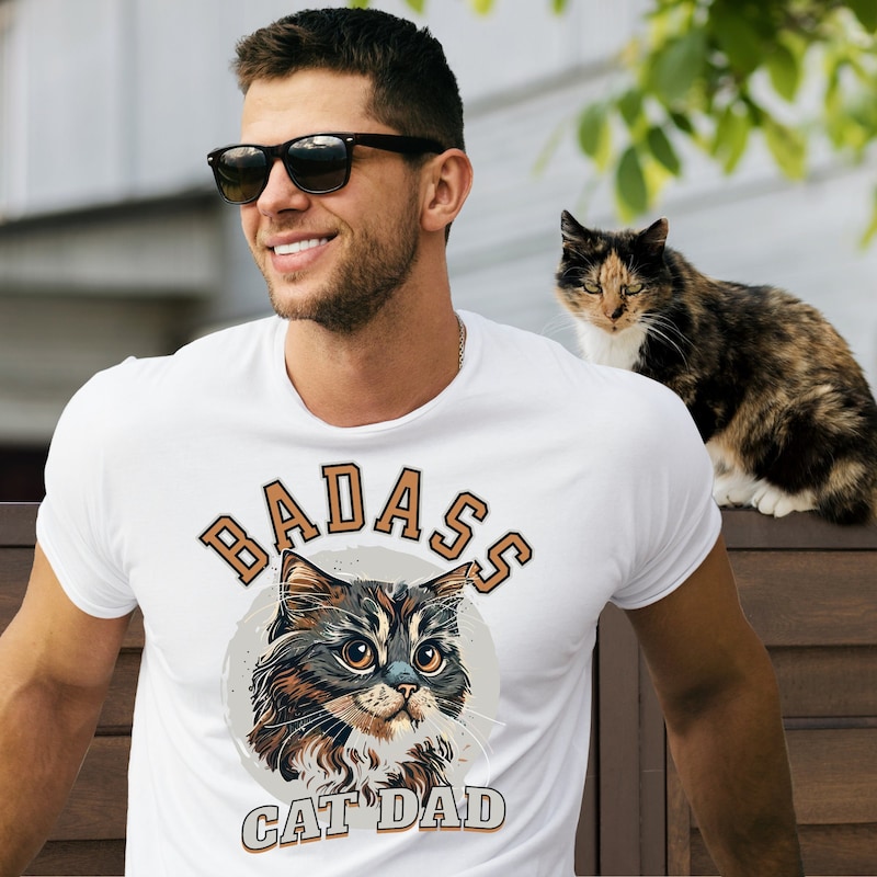 Bad Ass Cat Shirt Etsy