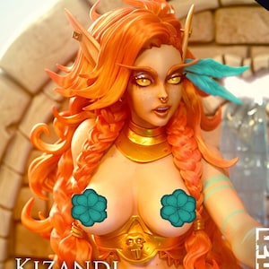 Regal Bathing Elf Clothed Or Nude Resin D Printed Pinup Ronin Arts Workshop Etsy