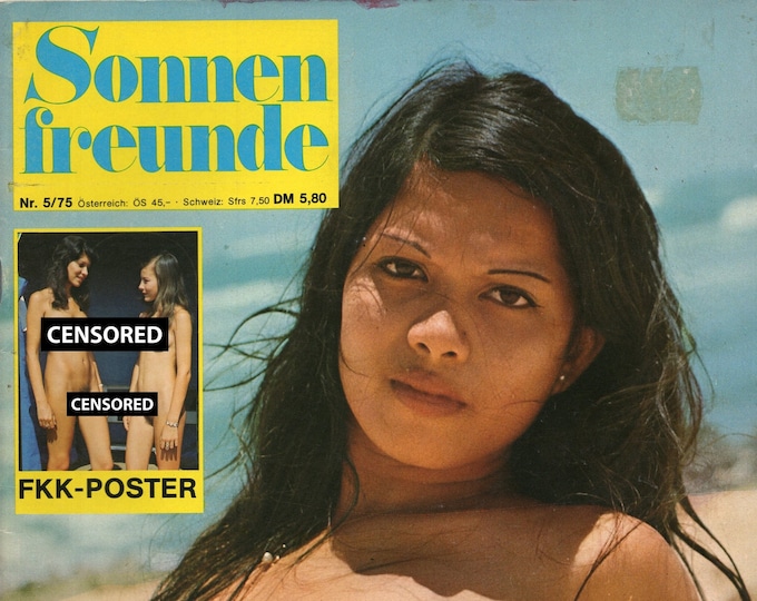 Sonnenfreunde 1975 N5 FKK Zeitschrift Magazin Freikörperkultur Nudism