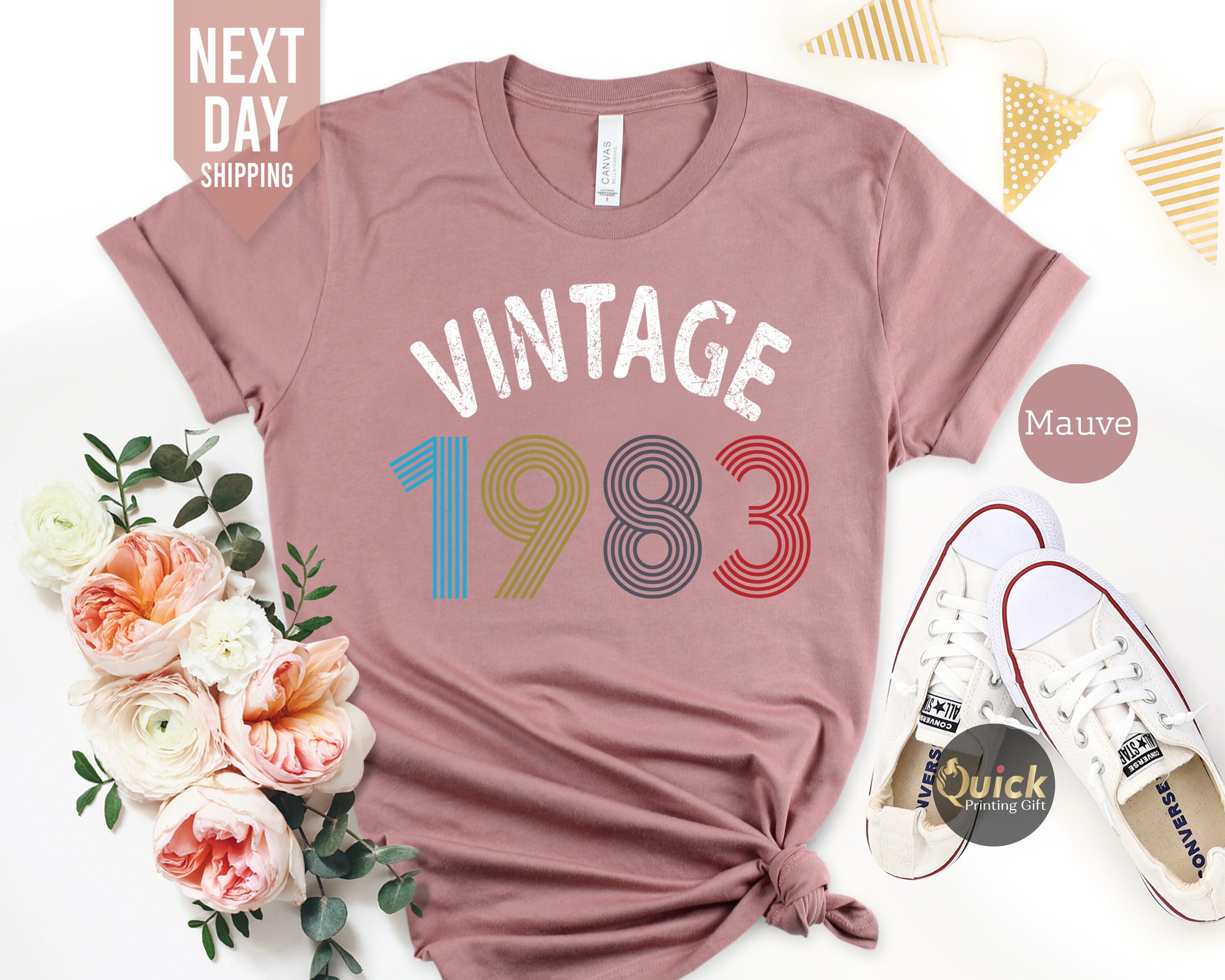 Ladies 40Th Birthday Shirt 2023, Gifts For Women, 1983 Vintage Shirt, Gift Shirt, Mum Gift