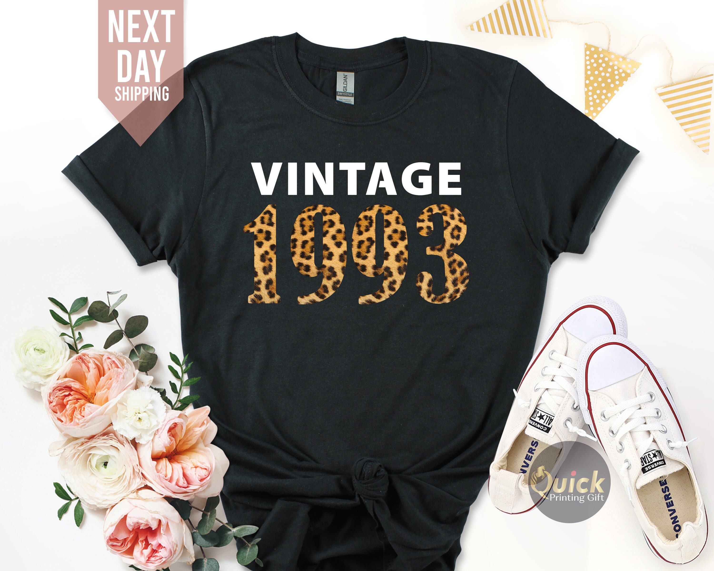 Vintage 1993 Birthday Tshirt Uk, Ladies 30Th Shirt, Gifts For Women, Custom Her, Wife Top