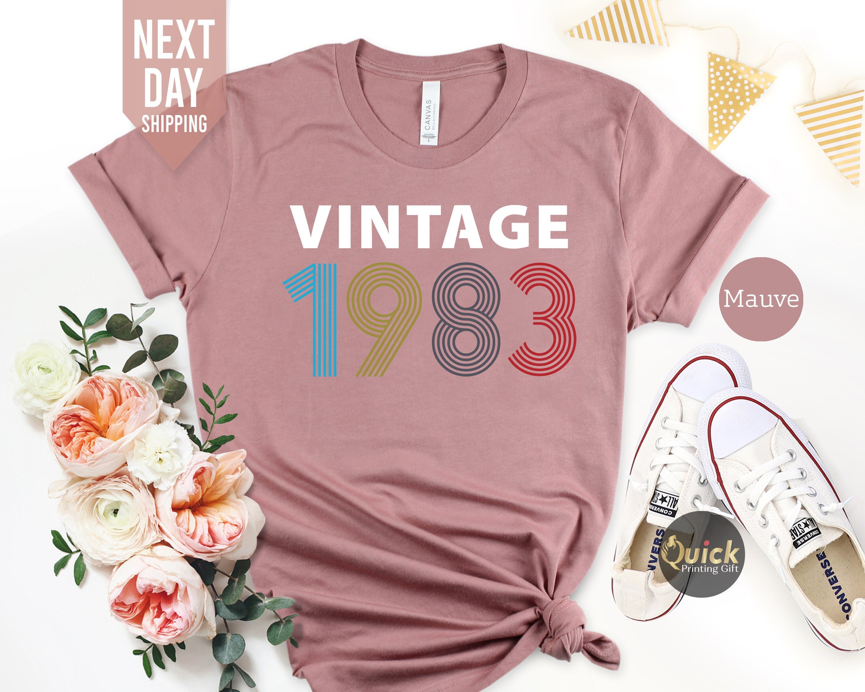 40Th Birthday Tshirt, Vintage Shirt 2023, Gifts For Women, 1983 Gift Shirt, Gift Mum