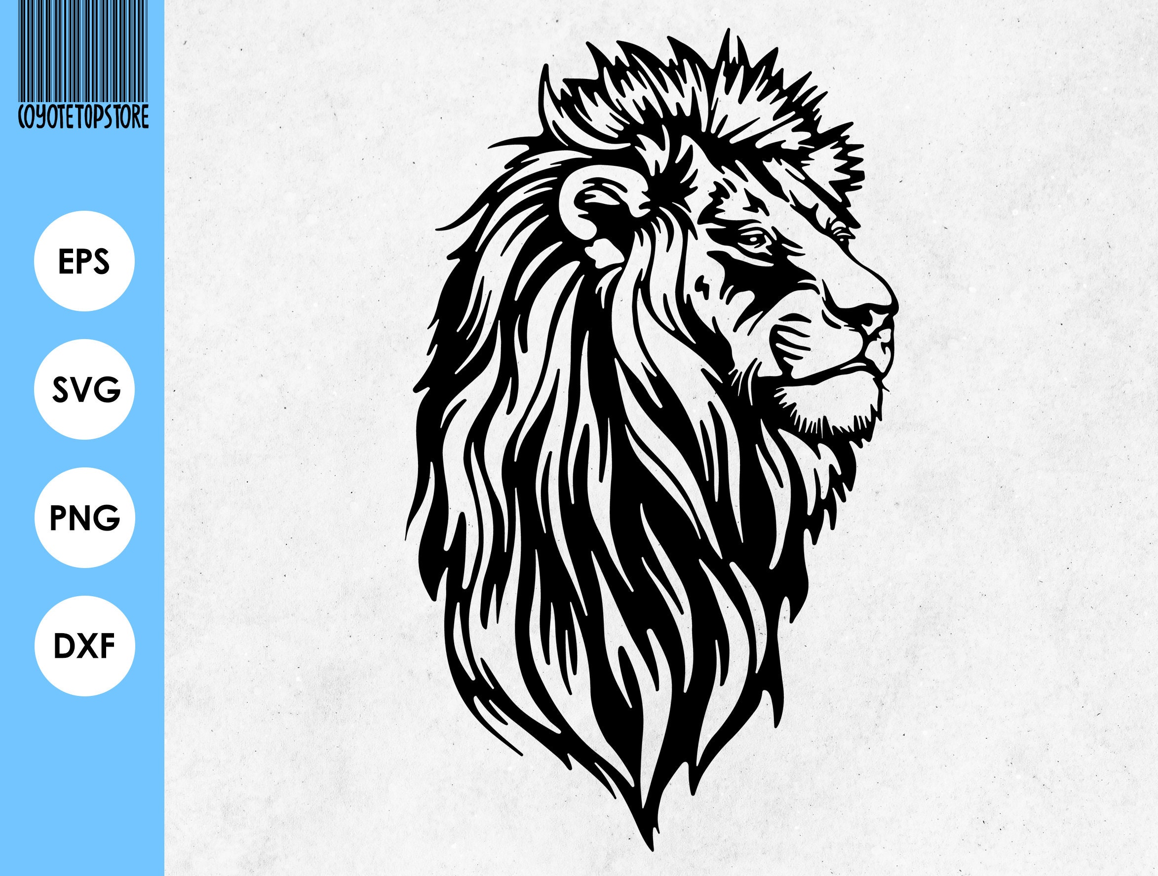 Lion SVG Lion Head SVG Lion Silhouette Lion Face SVG Safari Lion