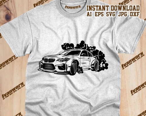 Drift Car Svg Sports Car Svg Car Png Lowered Car Svg Drifting T Shirt