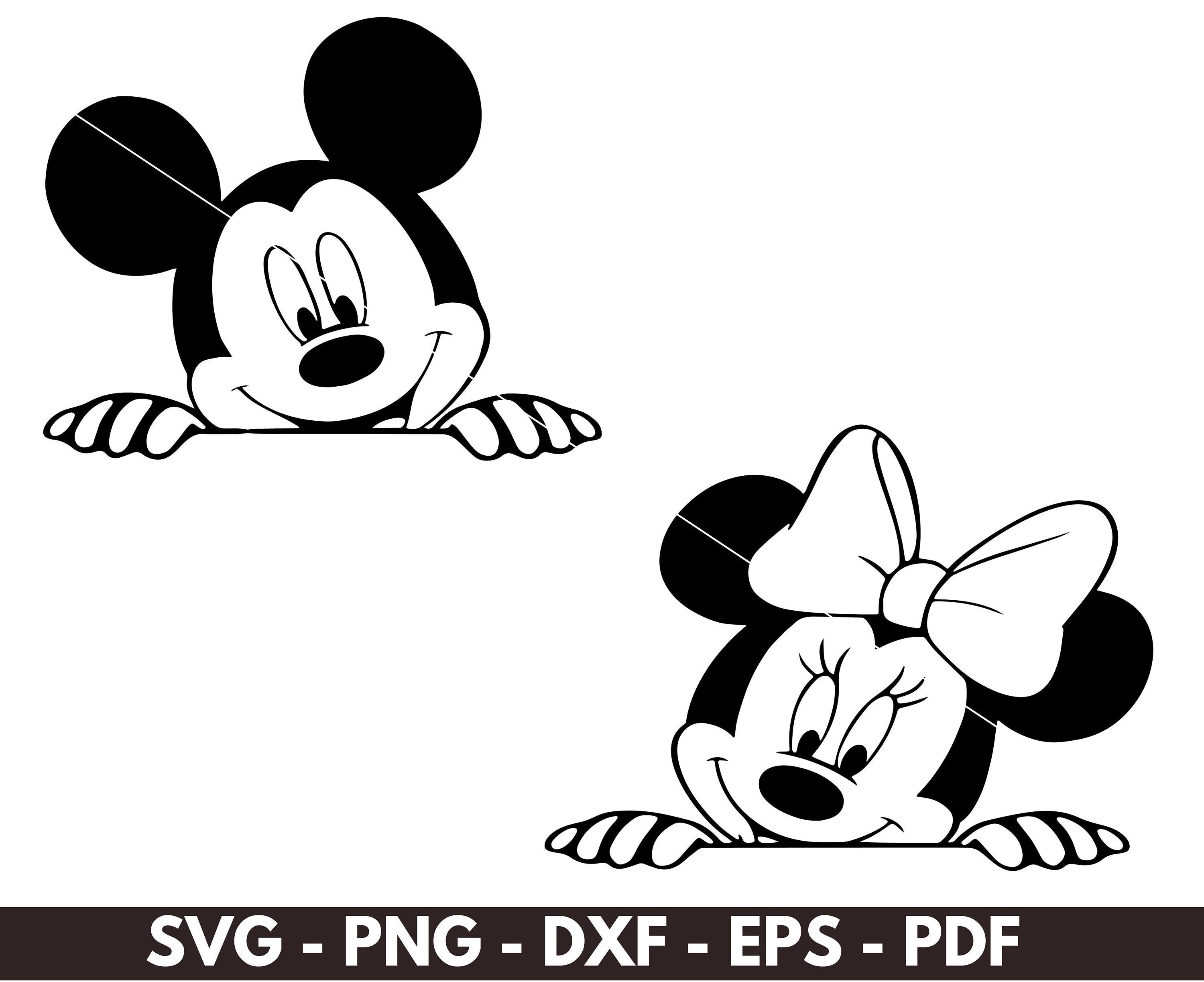 Minnie Mickey Mouse Peeking Svg Minnie Mouse Face Svg Cricut Cut