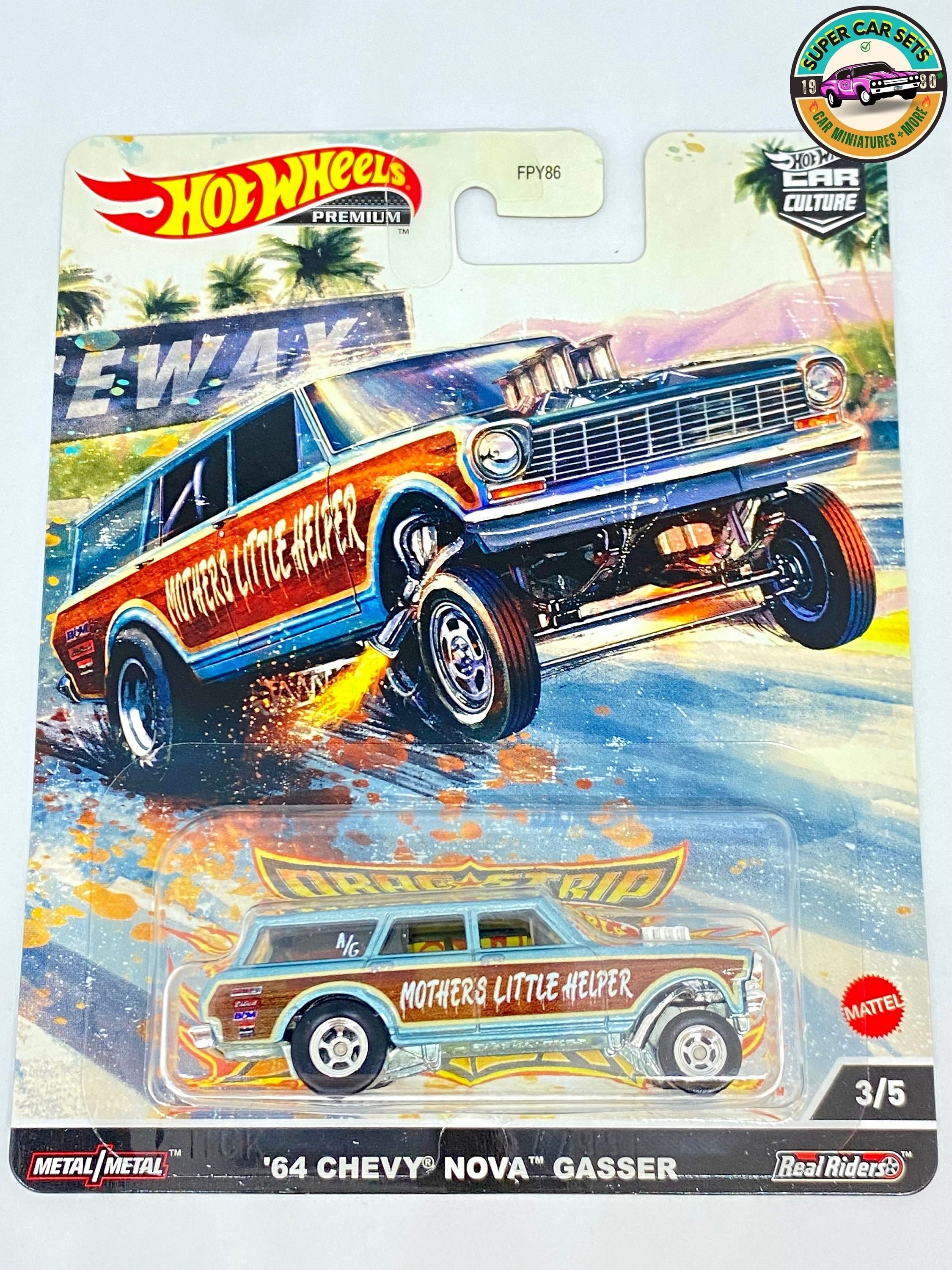 Hot Wheels Premium Car Culture Drag Strip Demons Chevy Nova Gasser Etsy