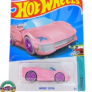 Tooned Barbie Extra Pink Colour Hot Wheels Etsy