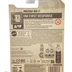 Mazda RX 7 Police Hot Wheels HW First Response 2024 8 10 80 250 Etsy