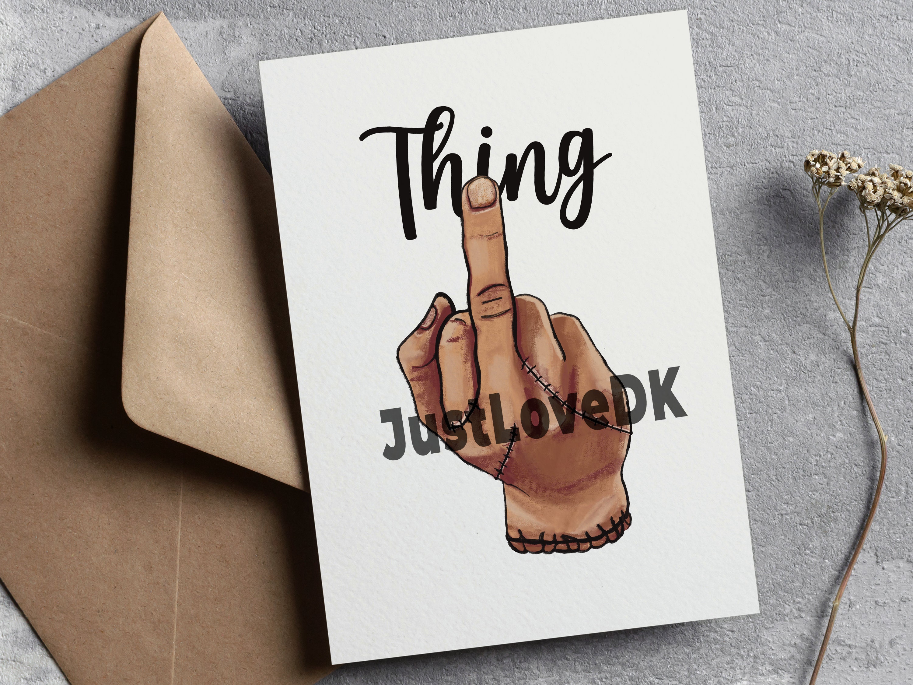 6 X Thing Fuck You Wednesday Addams Thing Hand Middle Finger Etsy