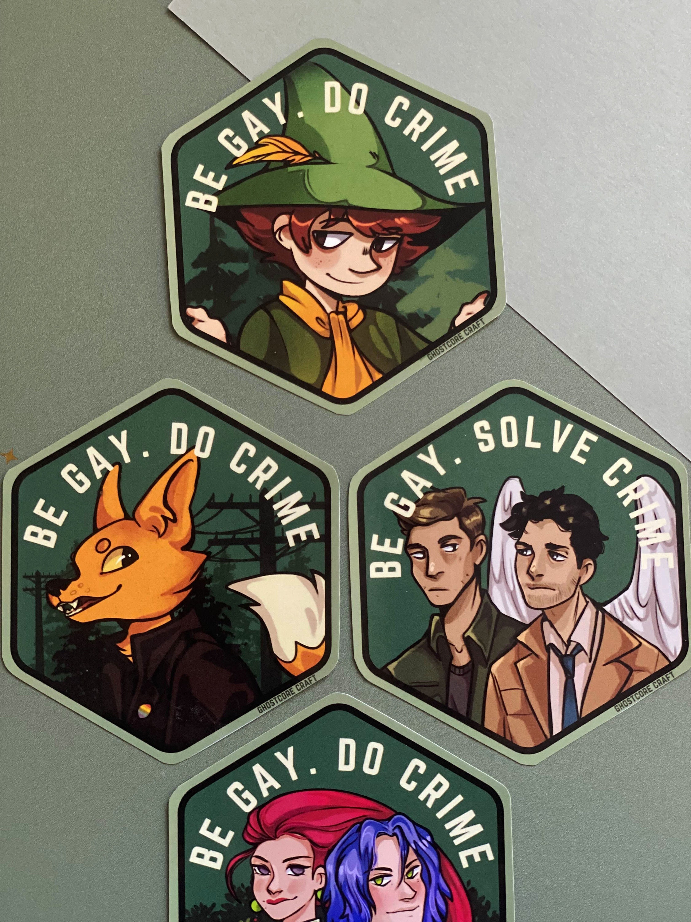 Be Gay Do Crime Goose Pride Sticker X Cm Gay Bi Lesbian Nb Non