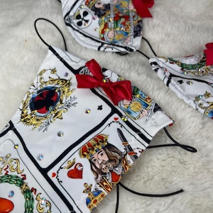 Alice Micro Bikini Exotic Dancewear Stripper Outfit Gothic Bikini Halloween Bikini Etsy