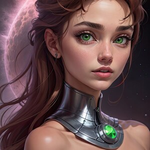 Teen Titans Starfire Poster Hot Girl Cartoon Print Starfire Otaku Teen Titans Print Waifu Poster