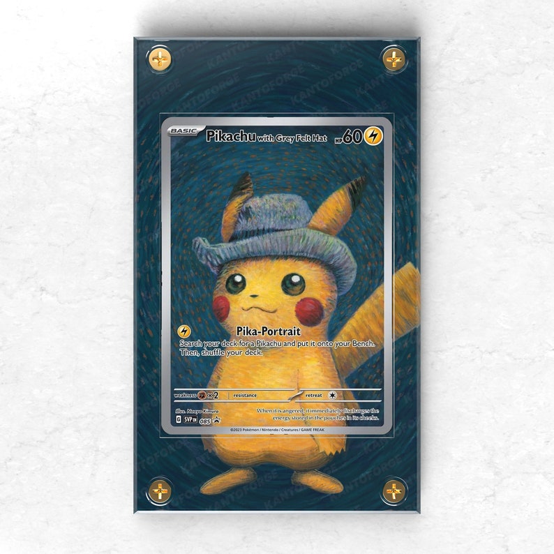 Pikachu With Grey Felt Hat Svp Alternate Art Custom Etsy Australia