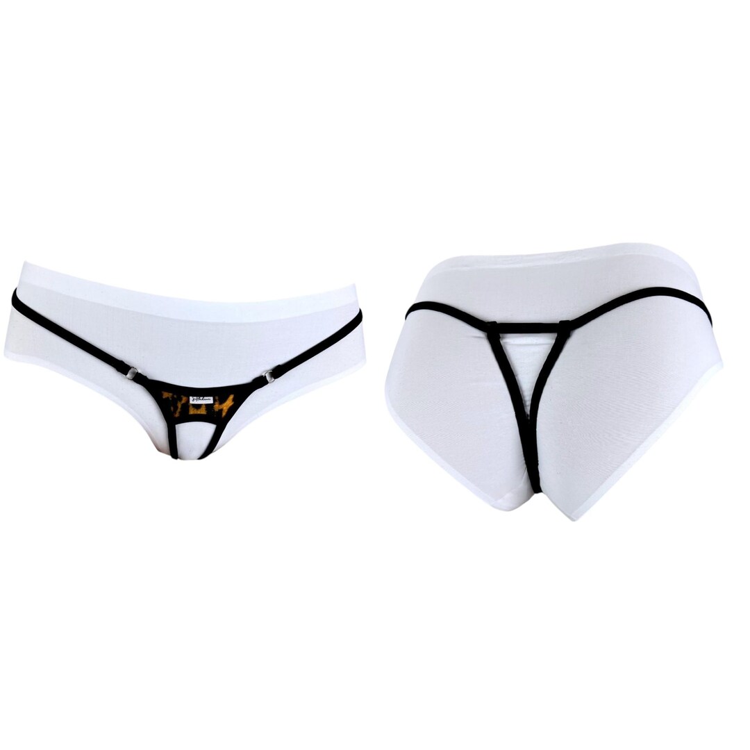Shbikini Sexy Hot Mini Micro Open Crotch String Sexy