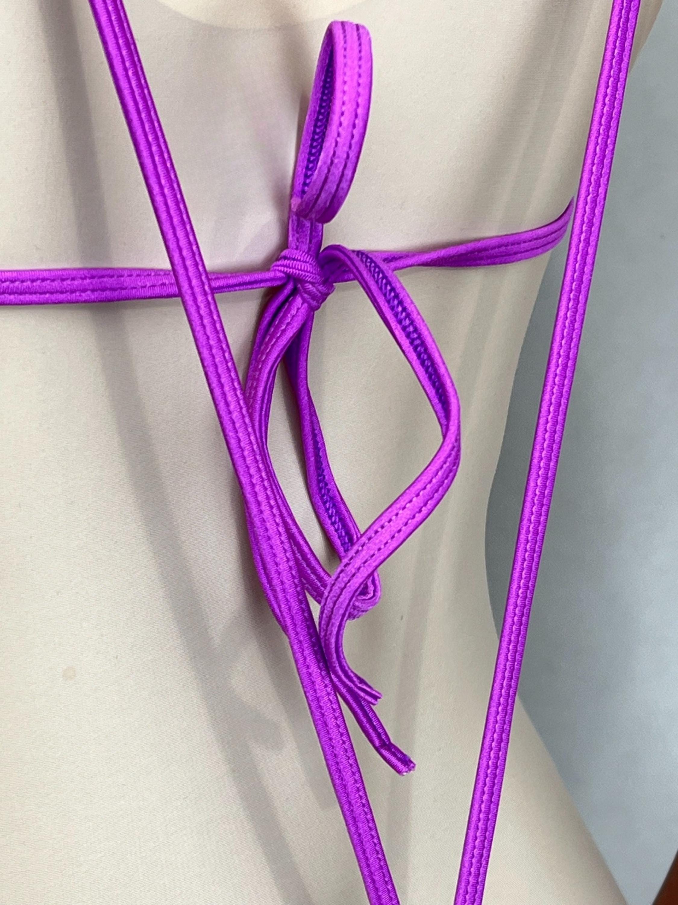 S Teardrop Mini Bikini Handmade Sheer Bikini Thong Shbikini