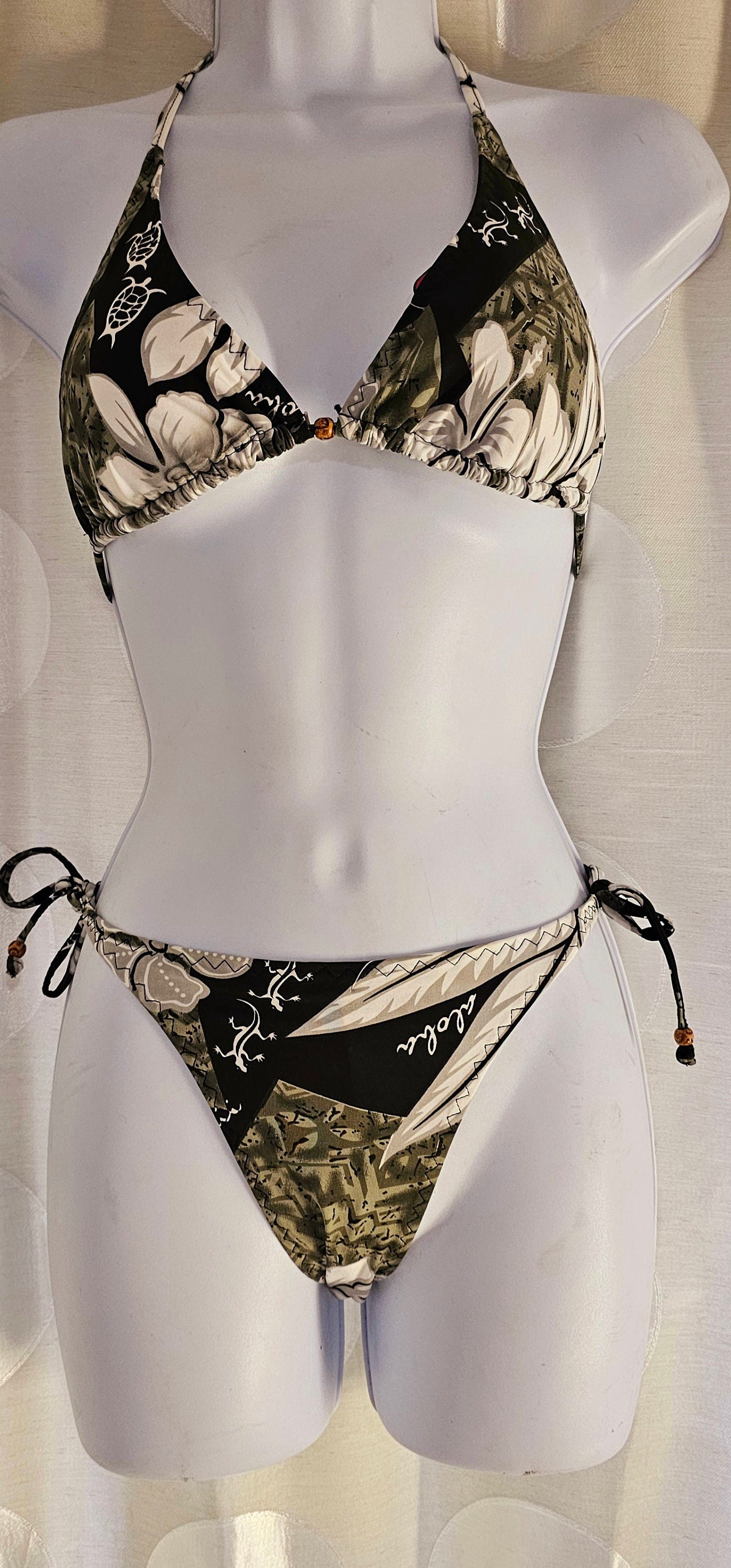 Camo String Bikini Pads Included Cheeky Or Regular Etsy Ireland