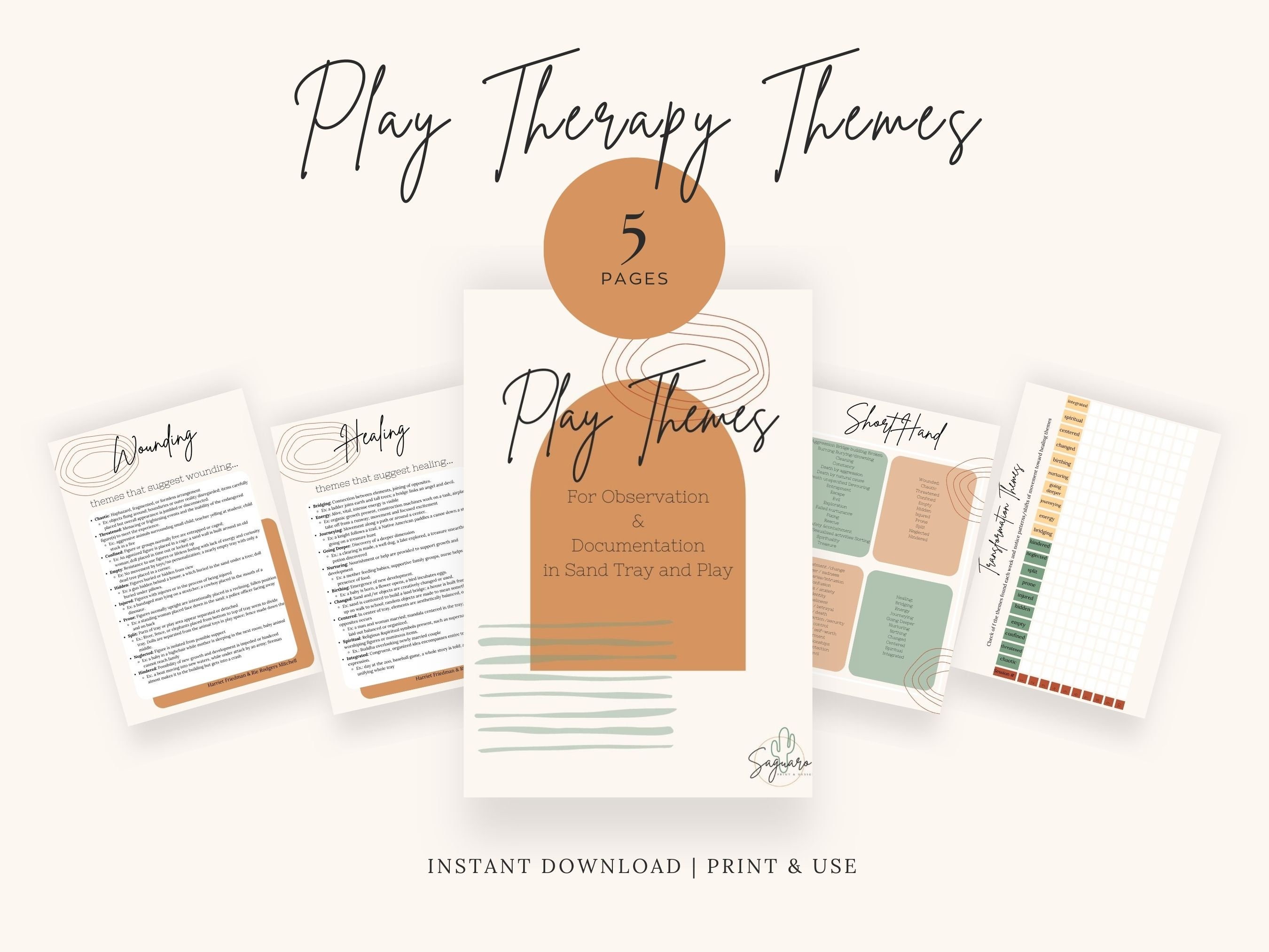 Play Themes and Transformation Tracker: Reusable Digital PDF image 1