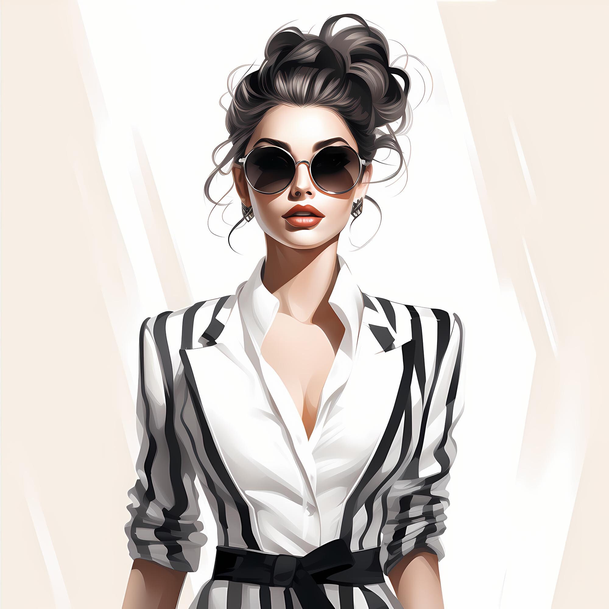 Boss Babe Fashion Clipart Boss Babe Digital Planner Illustration Set
