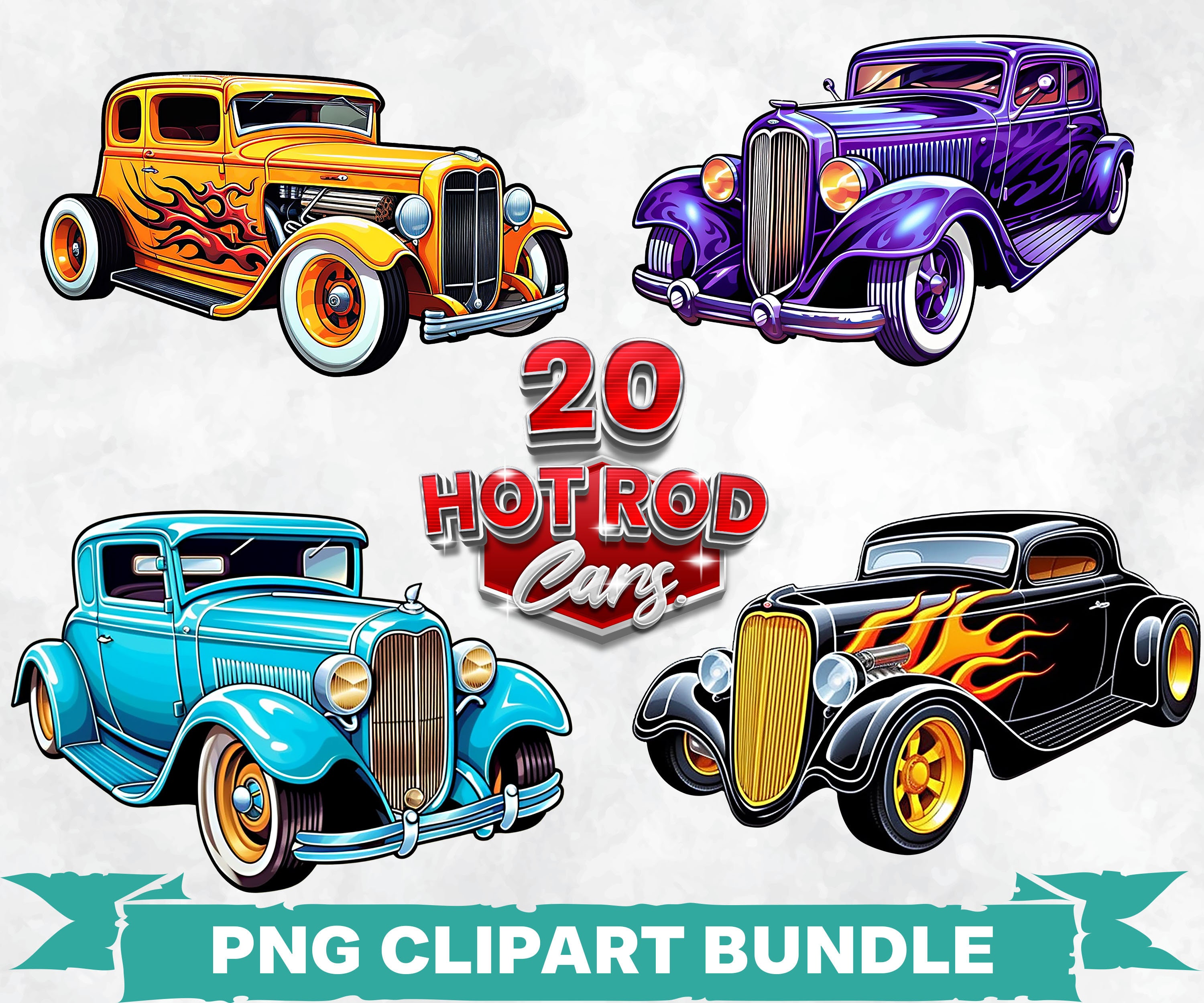 Logotipos De Hot Rod De La Vieja Escuela Exposición De Vehículos A