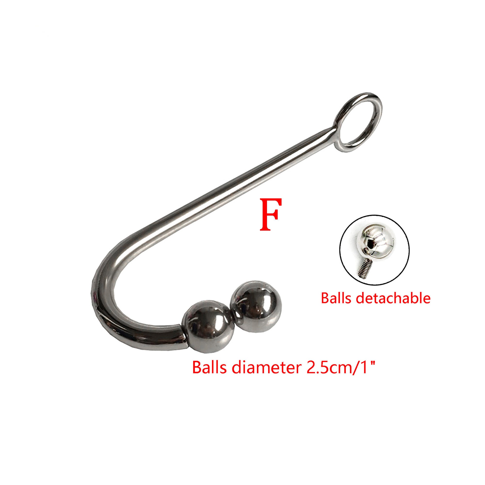 Bdsm Anal Hook And Bondage Handcuffs Customizable Sleek Steel Ball