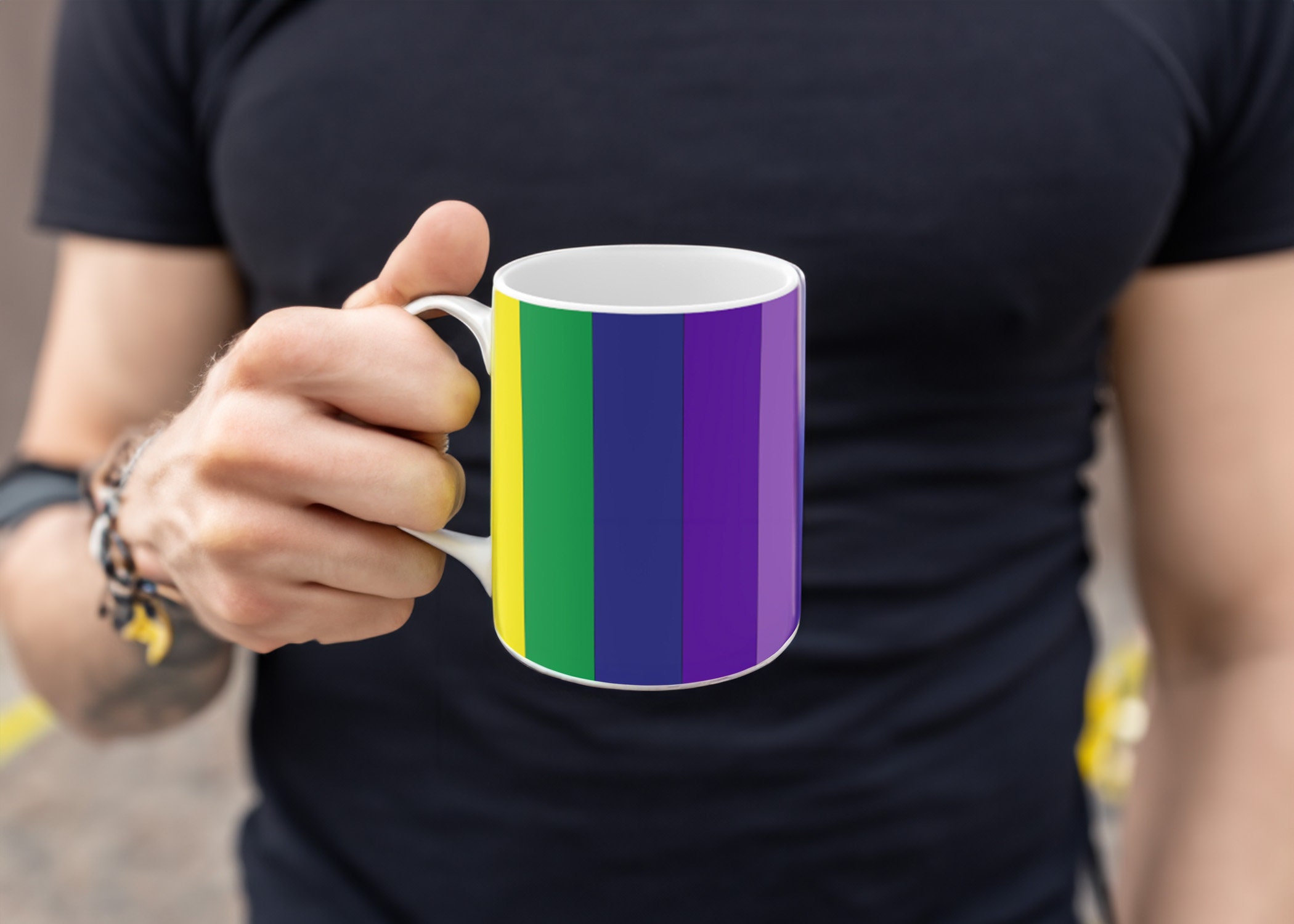 Lgbtq Pride Month Mug Pride Flag Design Gay Rights Mug Lgbt Rainbow Gifts For Lgbt Friends