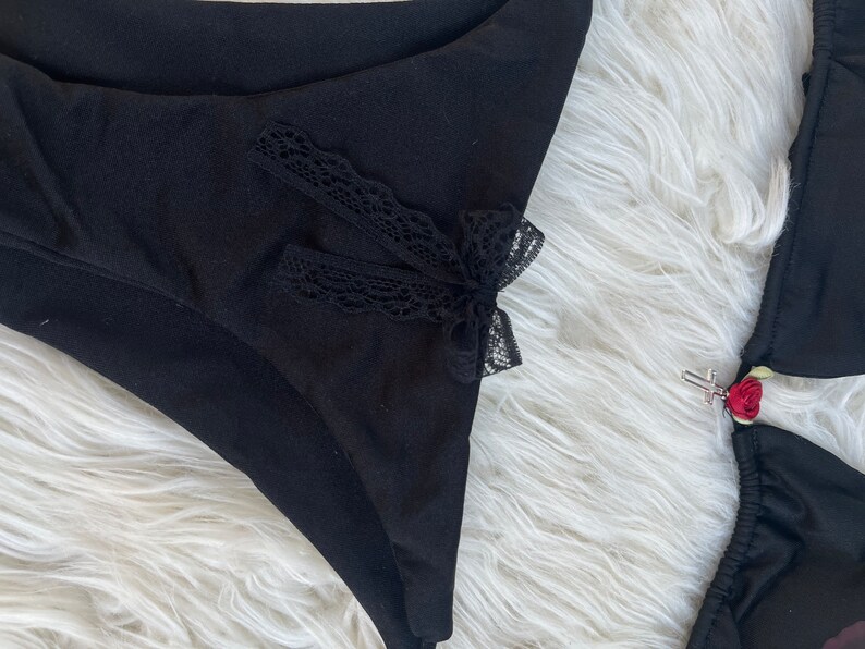 Heart Shaped Cake Custom Bikini Set Bra Swimsuit Personalized Black Emo Goth Egirl Feminist Etsy