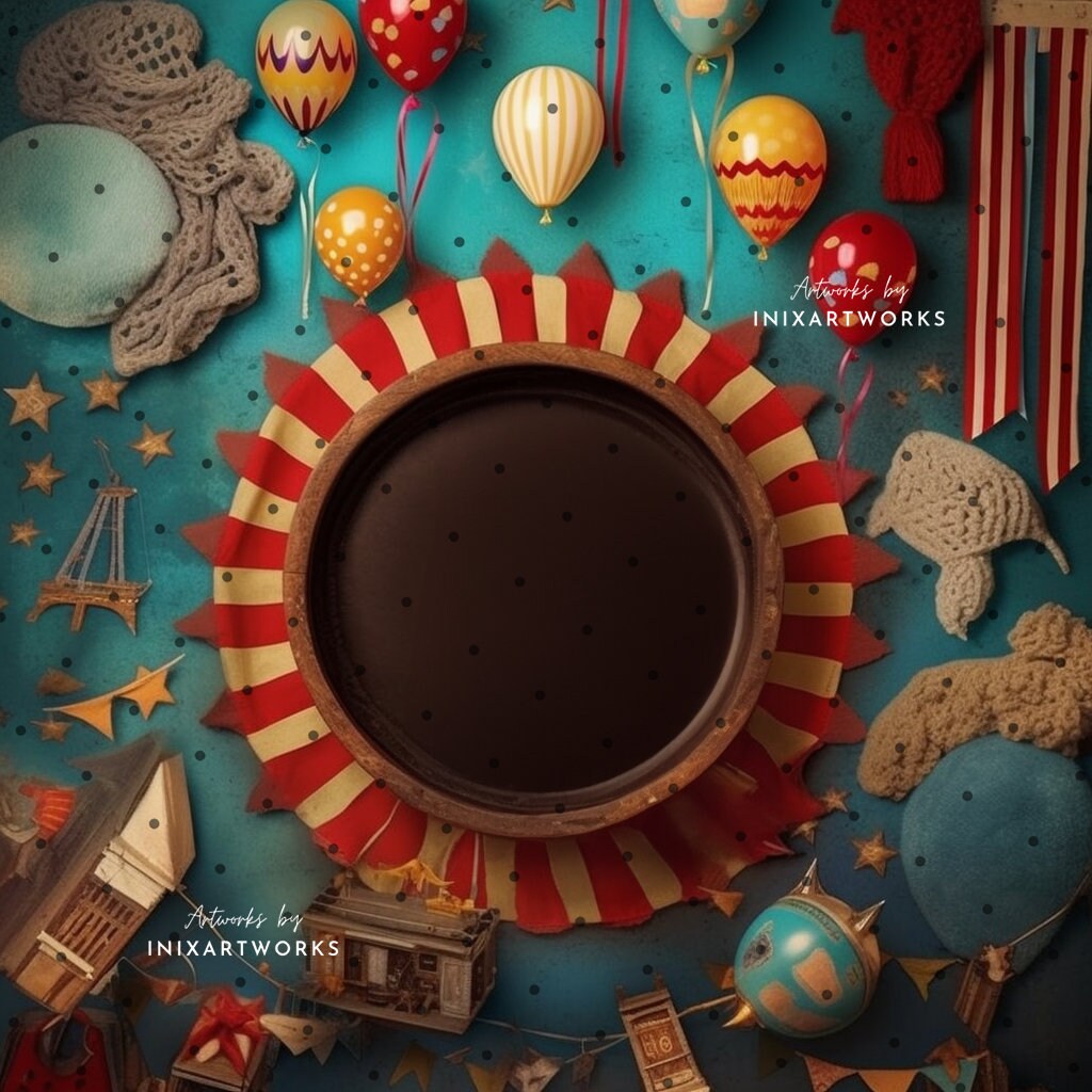 Hot Balloon New Born Baby Backdrop Customized New Born Baby Photography Gender Neutral