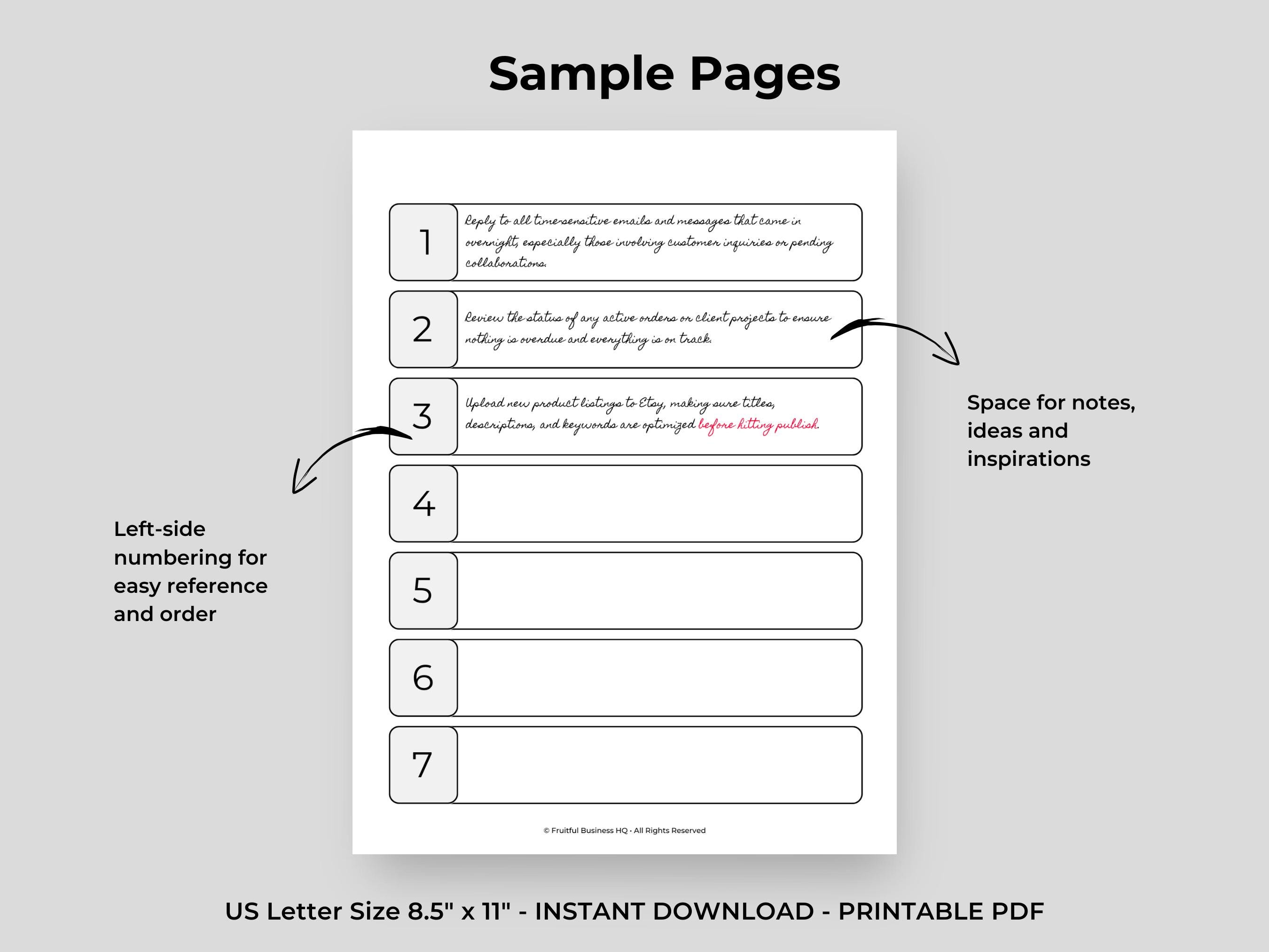 Numbered List Bundle - Image 3