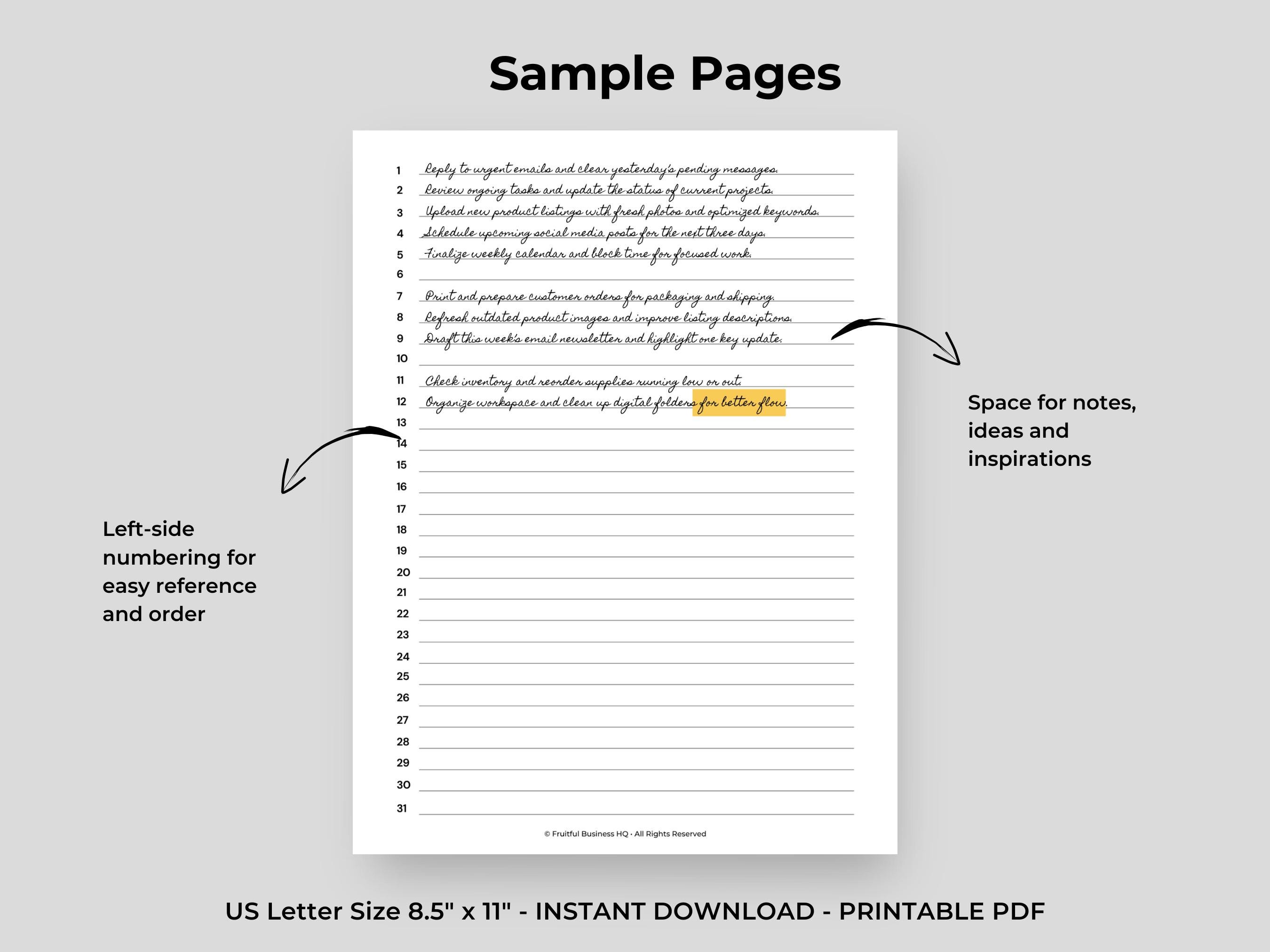 Numbered List Bundle - Image 4