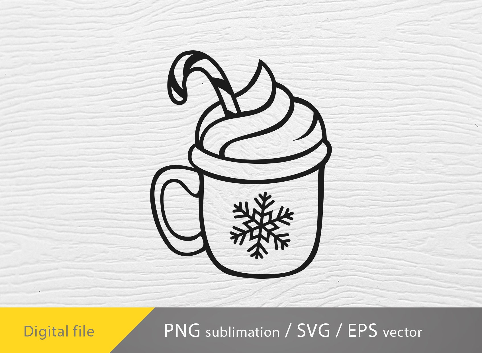 Hot Cocoa Svg Hot Cocoa PNG Hot Chocolate Svg Christmas Mug Etsy