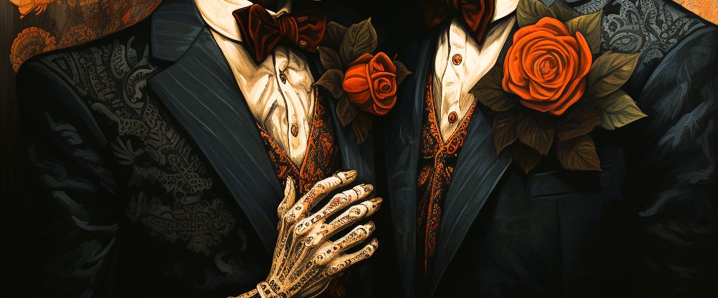 Printable Dia De Los Muertos Halloween Wall Decor Gay Wall Decor Mexican Gay Decor Gift