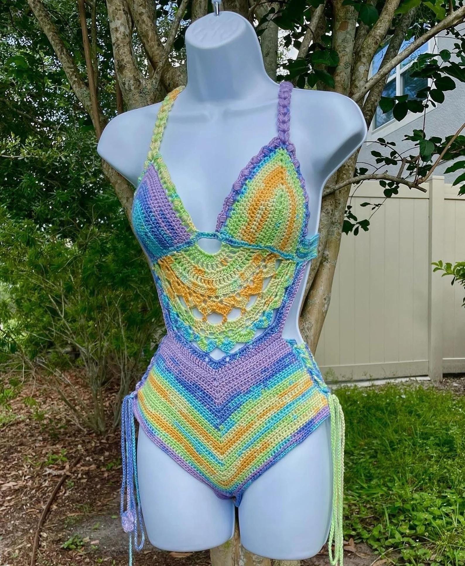 Sage Green Recycled String Bikini Two Piece Swimsuit Resort Wear