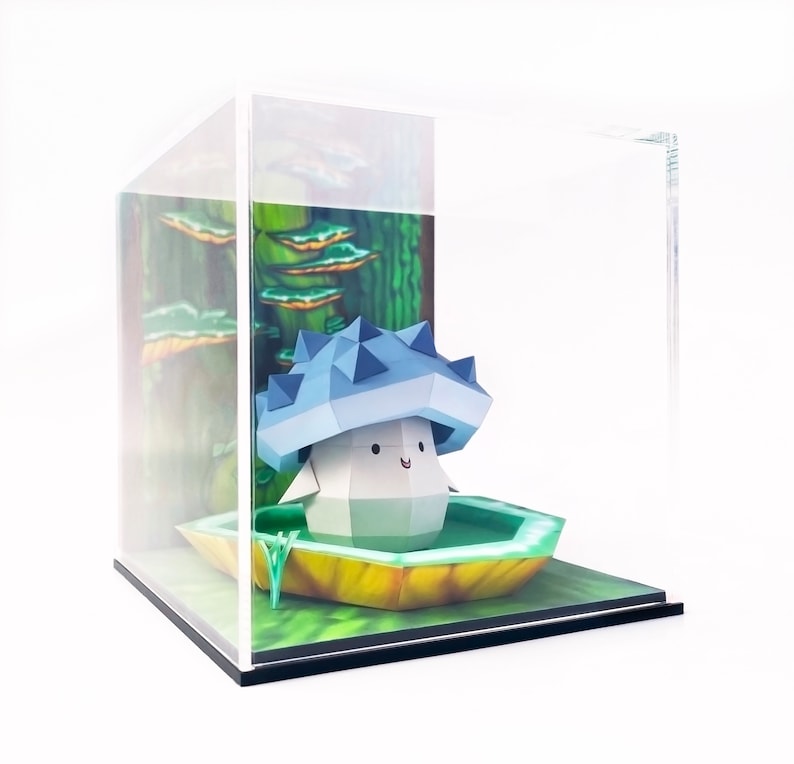 Maplestory Horny Mushroom Horned Ellinia Tree Dungeon Magician Forest Trunk Section Papercraft